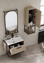 Акватон Тумба под раковину Лофт Фабрик 65 дуб эндгрейн – фотография-13